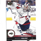 BRADEN HOLTBY (mv) UD EXCLUSIVES -num 010/100 UD 2017-18 - pikkukuva 1