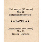 Purkkakuva Fazer KOIRASARJA n:o 22 Norjanpaimenkoira. - pikkukuva 2