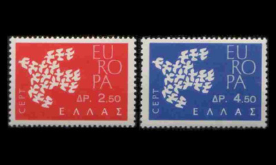 Kreikka 775-6 ** Europa (1961)