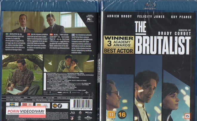 Brutalist	(52 648)	UUSI	-FI-	BLU-RAY			adrien brody	2024