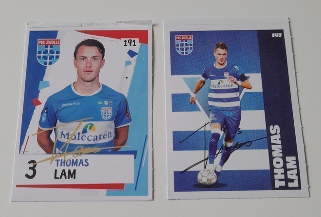 Thomas Lam -tarroja : Eredivisie stickers - PEC Zwolle
