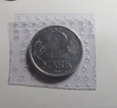 Saksa/DDR 2 mark 1988/lm. 15000 kpl
