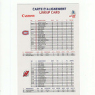 Benoit Pouliot Montreal Team Issue Lineup Card 27.3.2010 - pikkukuva 2