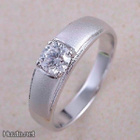 4 .. 9k Kulta Classic CZ Wedding Bridal .. Sormus - pikkukuva 3