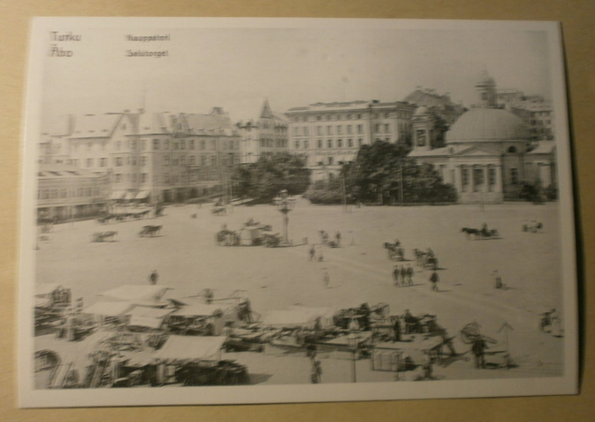 Turku, Kauppatoria, näkymä vanhasta Turusta, ei p.