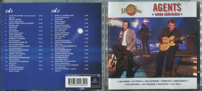 AGENTS & JORMA KÄÄRIÄINEN . 2 CD-LEVYÄ . LAULAVA SYDÄN