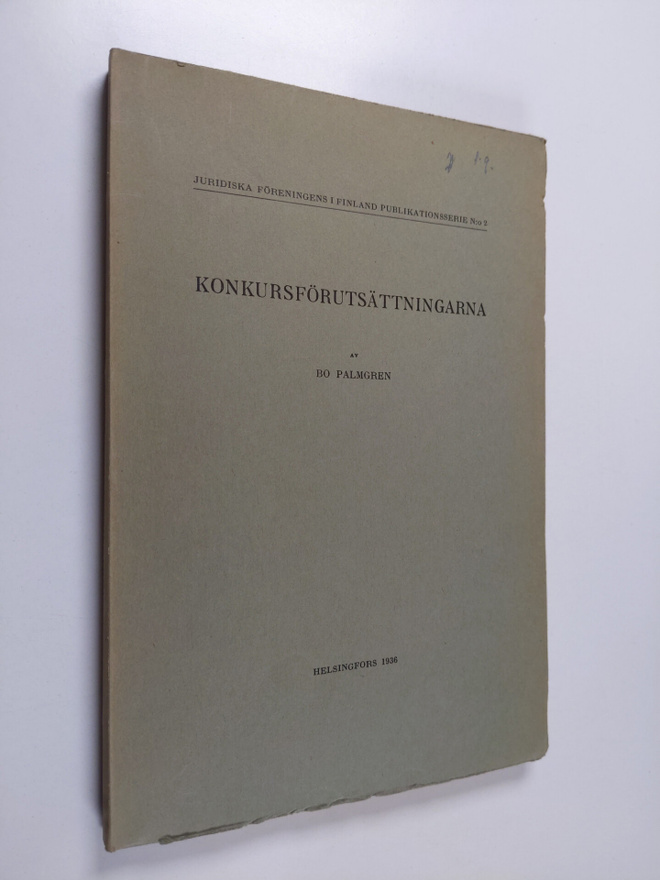 Bo Palmgren : Konkursförutsättningarna