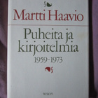 Martti Haavio / Puheita ja kirjoitelmia 1959 - 1973 - pikkukuva 1