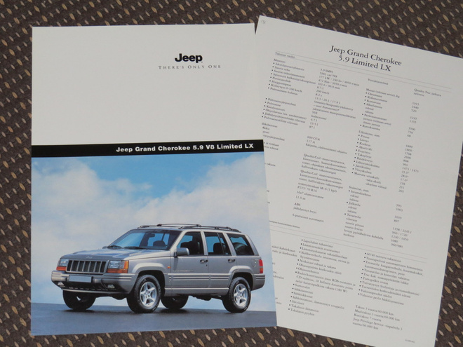 1998 Jeep Grand Wagoneer 5.9 V8 Limited LX esite - suom