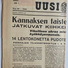 Uusi Suomi- lehtiä 1939-1940 ja Totuuden Torvi 3 kpl - pikkukuva 2