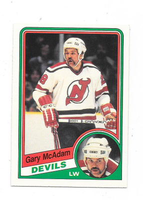 1984-85 OPC #117 Gary McAdam , New Jersey Devils