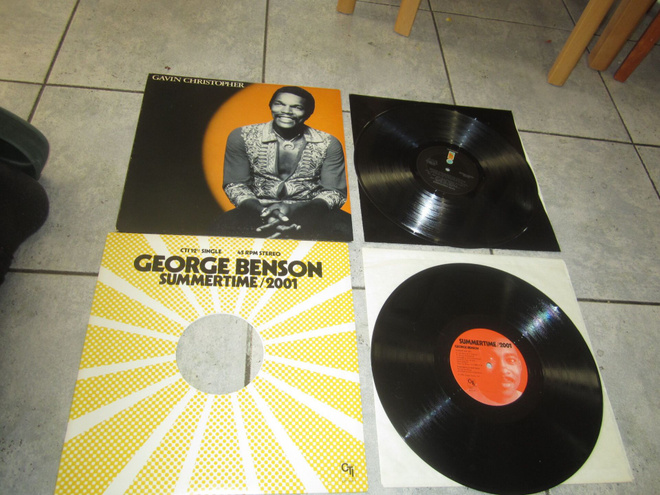 GAVIN CHRISTOPHER & GEORGE BENSON ; 2 x LP ( hienot kunnot )