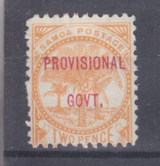 Samoa 1899 2 P  liimakkeellisena