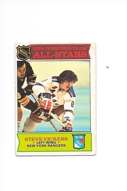 1975-76 OPC #295 Steve Vickers New York Rangers