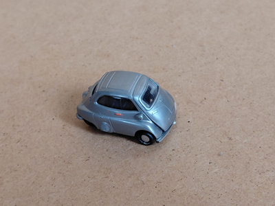 BMW 	Isetta	kääpiöauto	1959	harmaa		1:87	I.M.U.