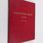 Defensor legis index 1971-1980 - pikkukuva 1