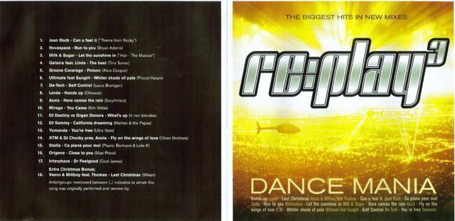 re:play 3 - Dance Mania -  Biggest Hits in New Mixes CD