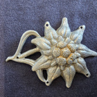 WW2 Saksa Wehrmacht Gebirgsjäger Edelweiss lakkimerkki - pikkukuva 1
