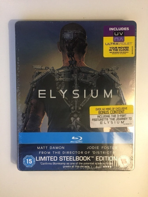 Elysium (Blu-ray) Limited Steelbook (UUSI) 2013