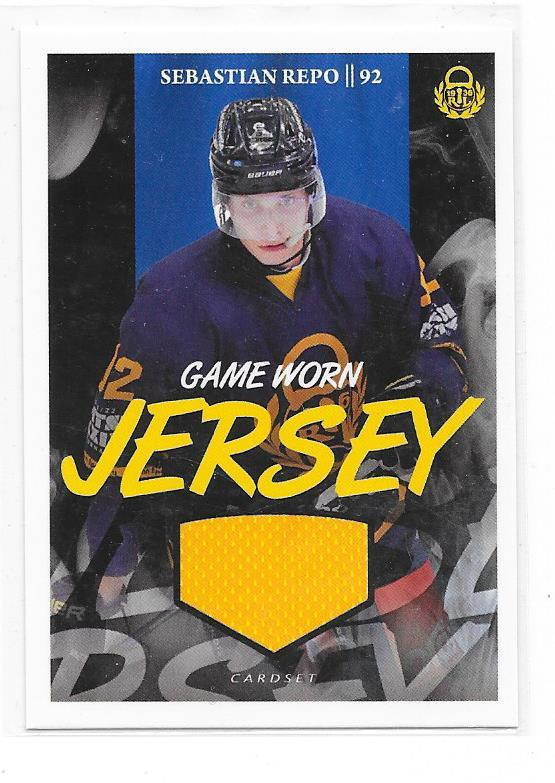 2022-23 CardSet GW Jersey # Sebastian Repo Lukko 26/120