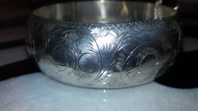 Desing  O.Aikala & Co hopea rannekoru Aco 925 strling