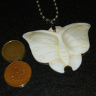 Mother of pearl simpukka riipus perhonen - pikkukuva 5