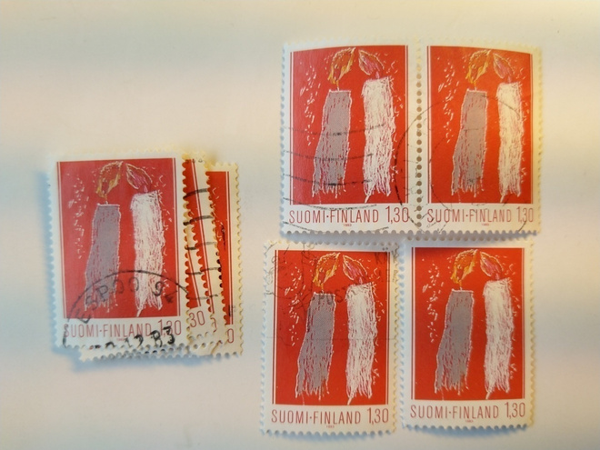 Camilla Lindberg, Kynttilät postimerkki 1,30 markka 1983