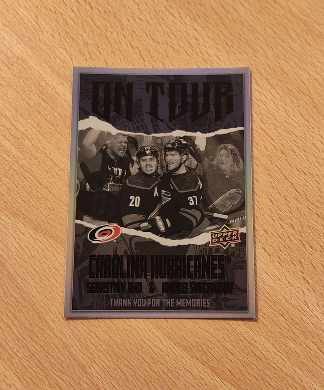 2024-25 Upper Deck Aho/Svechnikov On Tour Black #OT-11