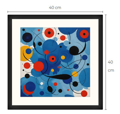Uusi uniikki abstrakti art print taulu 40 cm x 40 cm
