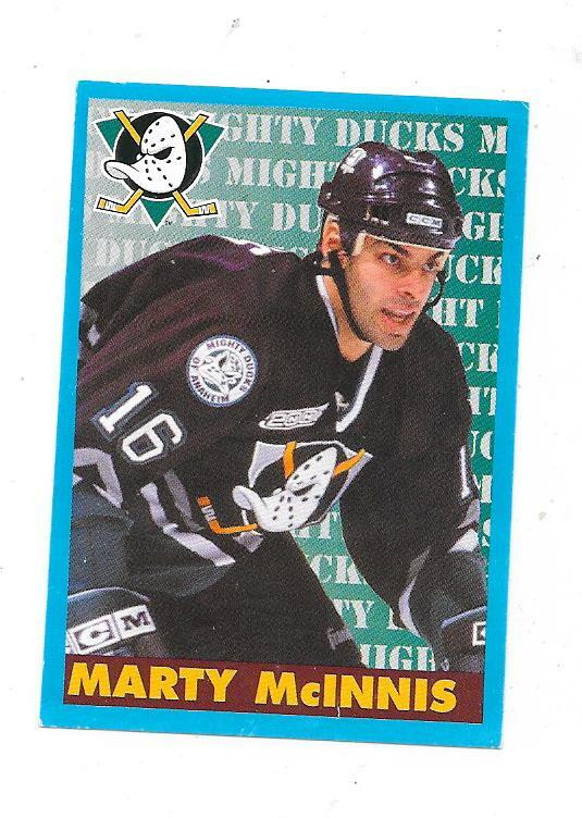1999-00 NHL Panini #180 Marty McInnis Anaheim Mighty Ducks