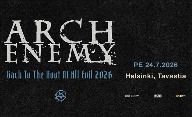 ARCH ENEMY LIPPUJA TAVASTIALLE 24.7.2026 HELSINKI