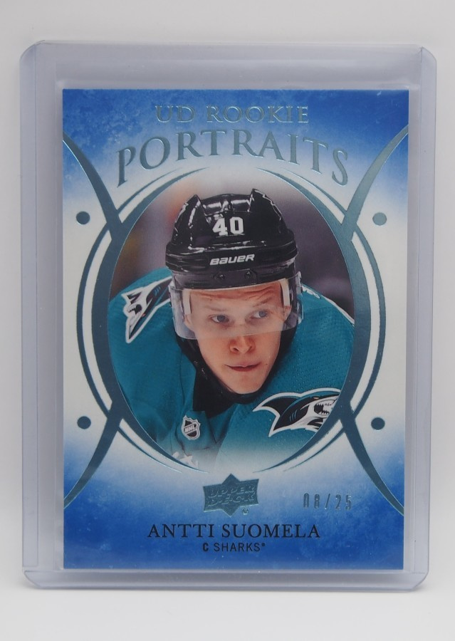2018-19 Upper deck Portraits Platinum blue Antti Suomela /25