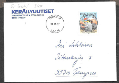 Postilähetys - Kirjapainot. (LAPE 1189) Turku 10 30.11.1992