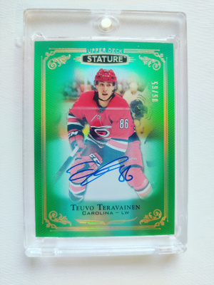 Teuvo Teräväinen - 19-20 UD Stature Green Auto /65