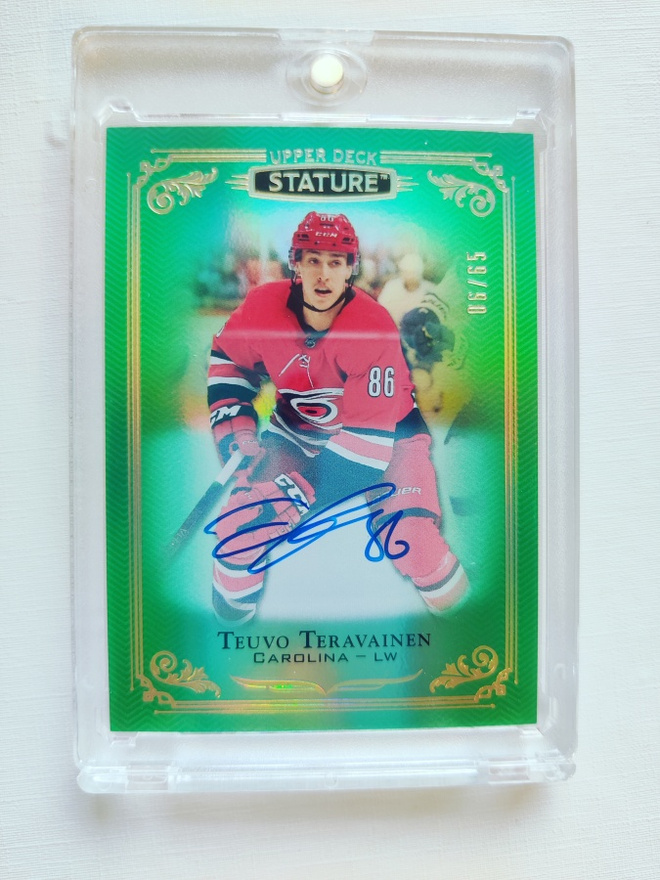 Teuvo Teräväinen - 19-20 UD Stature Green Auto /65