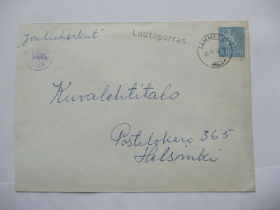 1962 Lautaporras rivil + nrol 4586 + Tammela kuori
