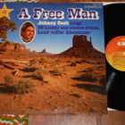 JOHNNY CASH - A Free Man - LP 1981 rockabilly EX- - pikkukuva 1