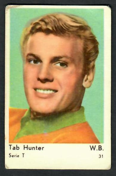 Keräilykuva - Tab Hunter Serie T 31 W.B.