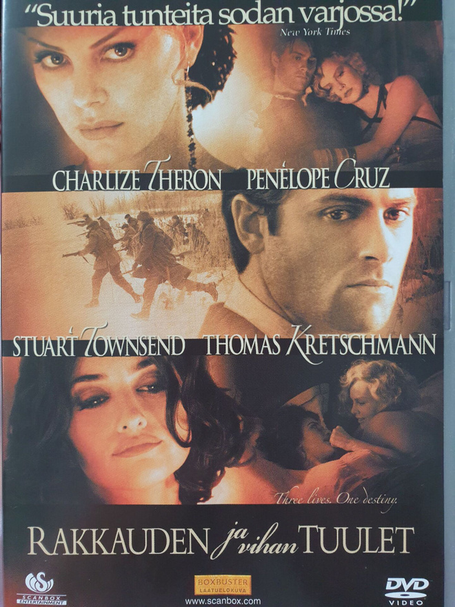 Rakkauden ja vihan tuulet dvd Charlize Theron