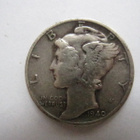 USA 1 dime 1940 hopeaa - pikkukuva 1
