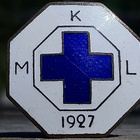 Emalinen MKL Vuodelta - 1927- Ehjä lukitus. Halkaisija - - pikkukuva 2