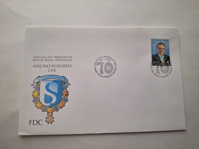 ENSIPÄIVÄKUORI ( FDC ) - MAUNO KOIVISTO LXX