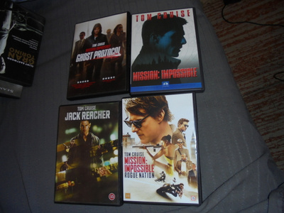 DVD Tom Cruise elokuvia 4 kpl