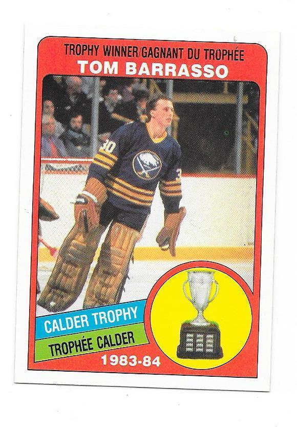 1984-85 OPC #375 Tom Barrasso Buffalo Sabres MV