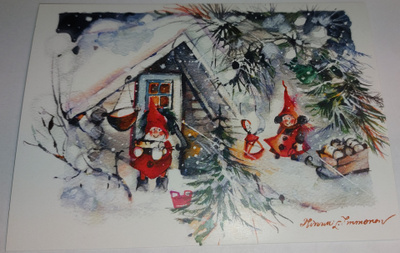 Minna Immosen joulukortti