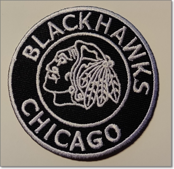 NHL - Chicago Blackhawks -kangasmerkki / haalarimerkki