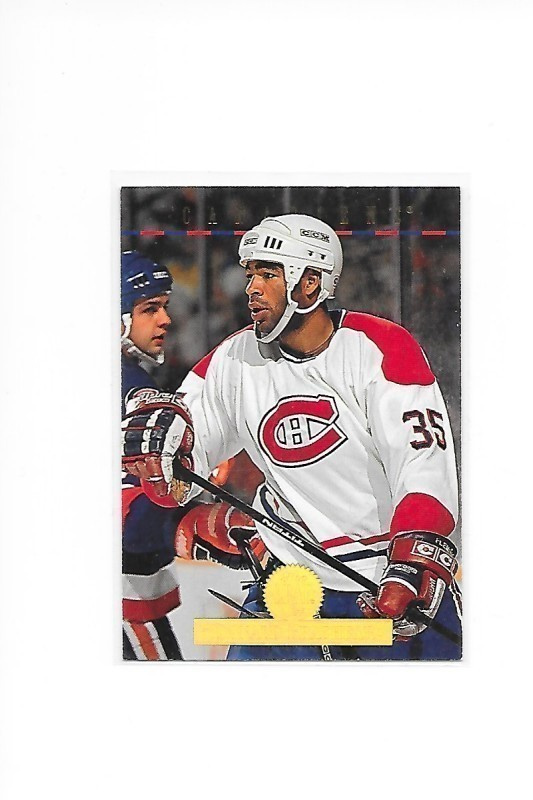 1994-95 LEAF #227 Donald Brashear Montreal Canadiens Goon RC