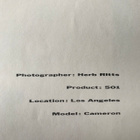 Herb Ritts : Levis 501 ( model : Cameron ) mainosjuliste - pikkukuva 2