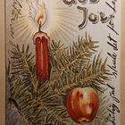 Max Hänel: Kynttilä ja jouluomena kuusessa, p. 1909 - pikkukuva 1
