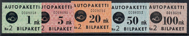 Autopaketti 1949 Postituore sarja NO.2 PK888/7
